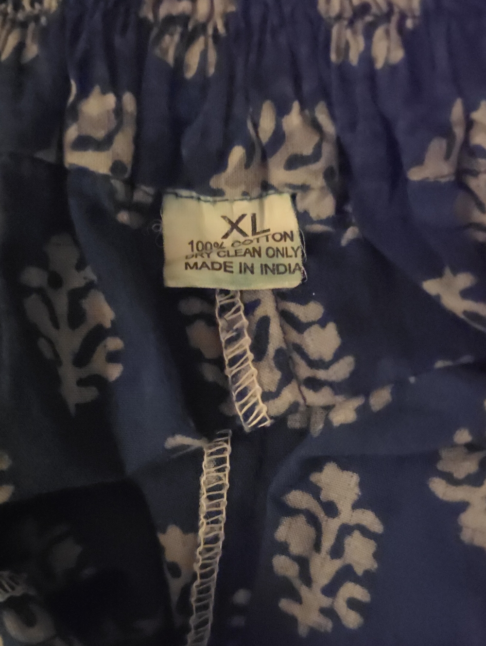 💙WIDE LEG 100% COTTON ADJUSTABLE DRAWSRRING TROUSER PANTS, "MADE IN INDIA" 💙 - Picture 12 of 14